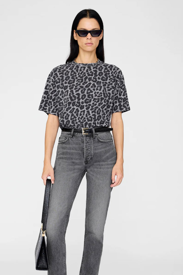 Anine Bing - Cohen Tee grey leopard