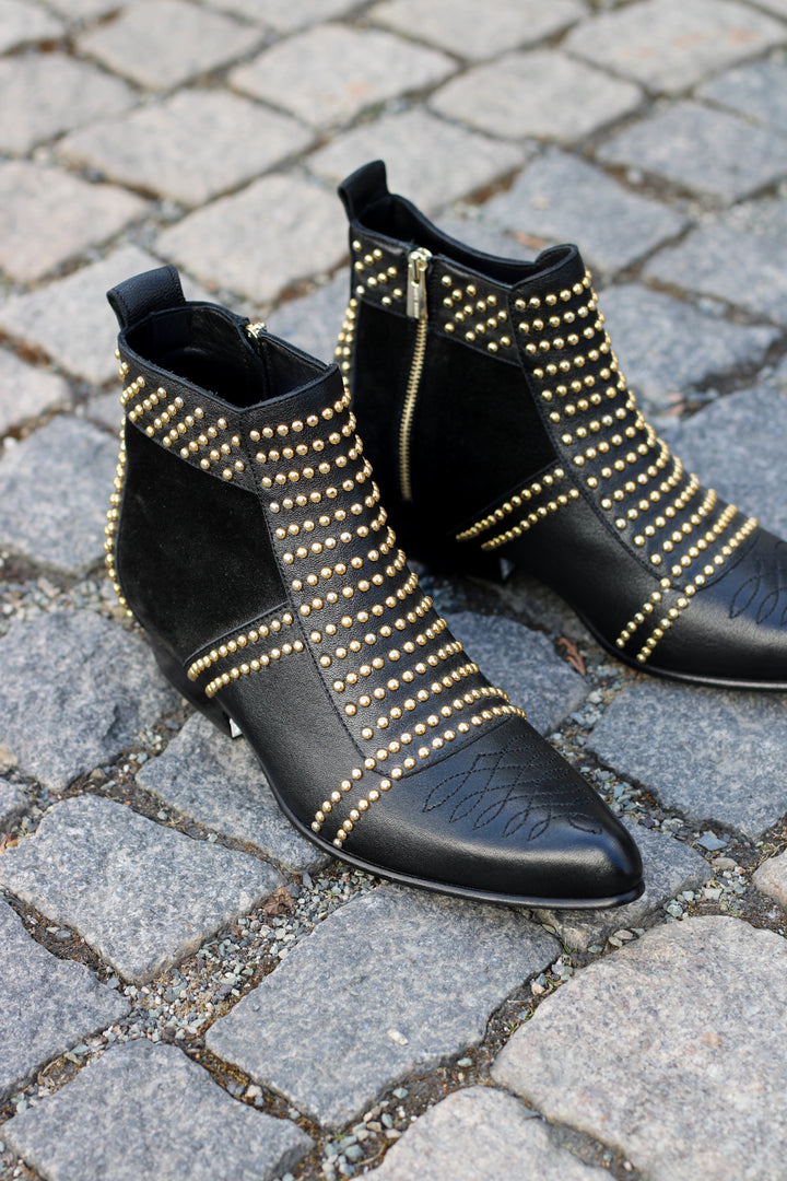 Anine Bing Charlie boots gold studs