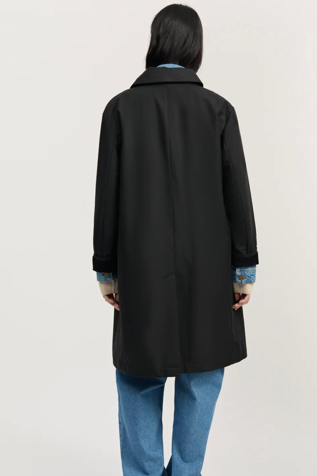 Aiayu - Noor Coat Oilskin Black