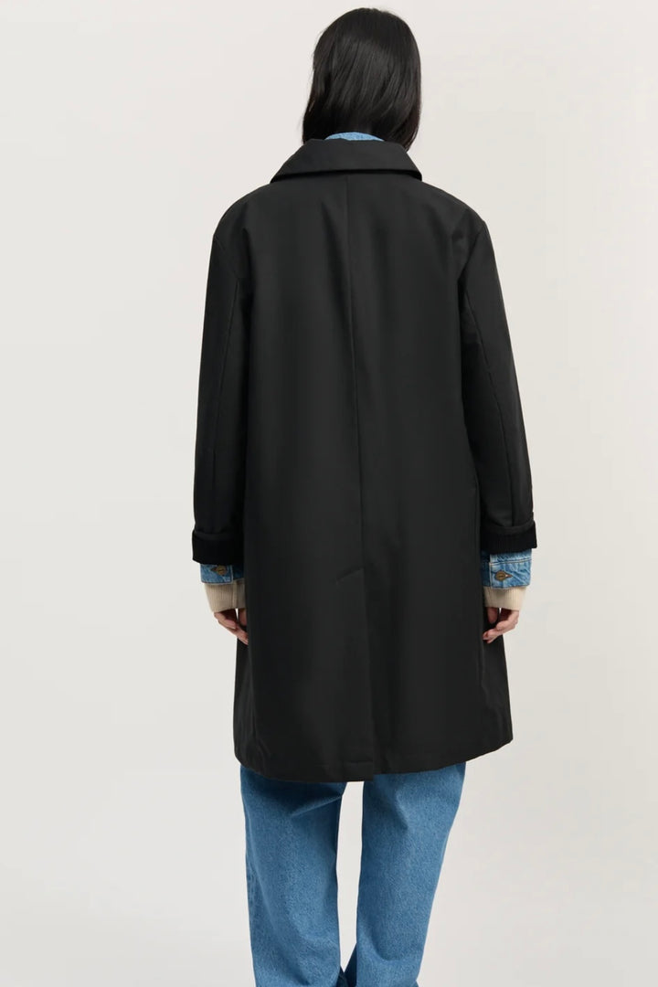 Aiayu - Noor Coat Oilskin Black