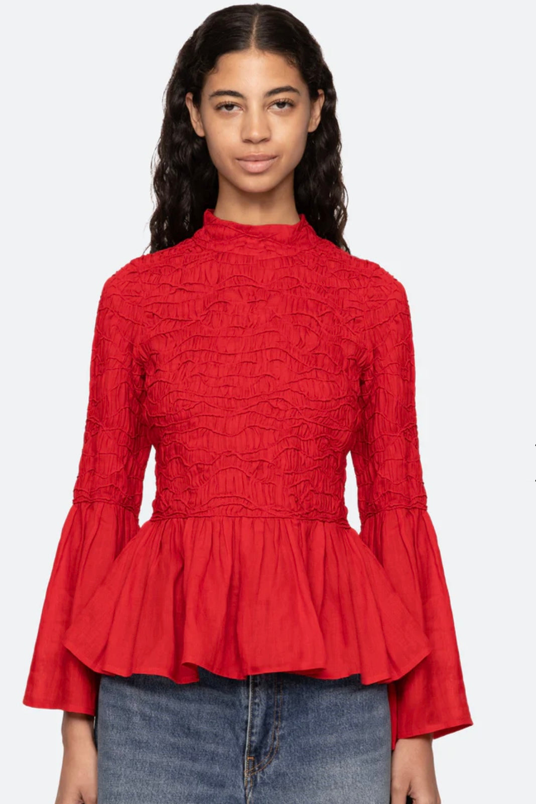 Sea NY - Imogen Solid l/slv Top