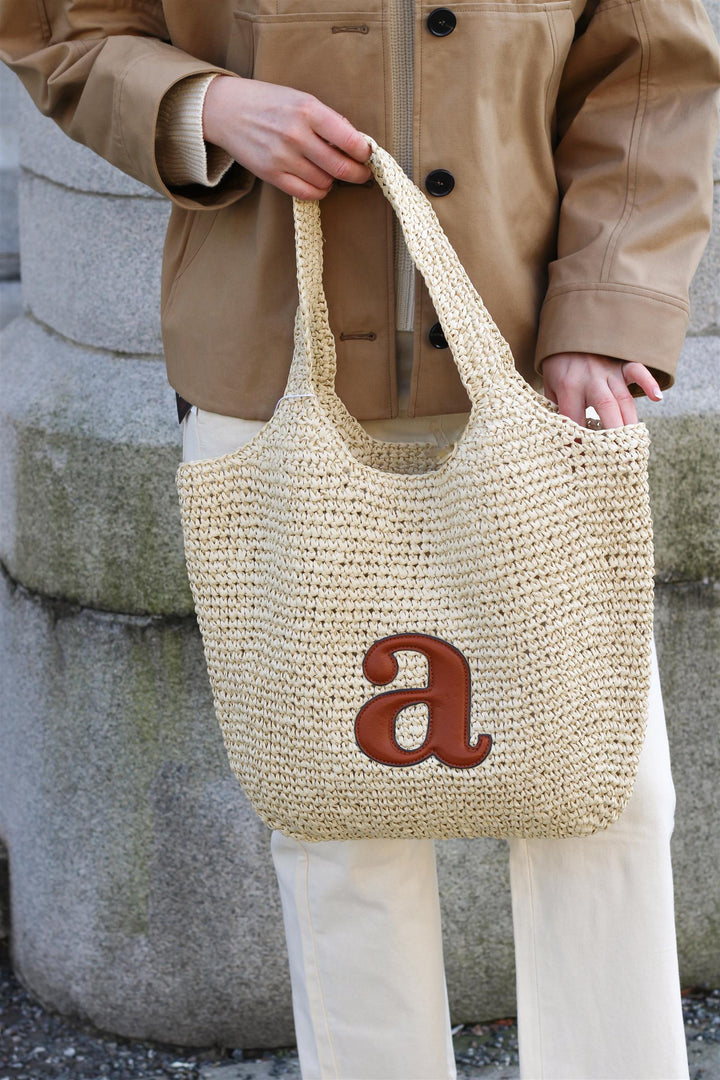 Arnie Says - Raffia Tote
