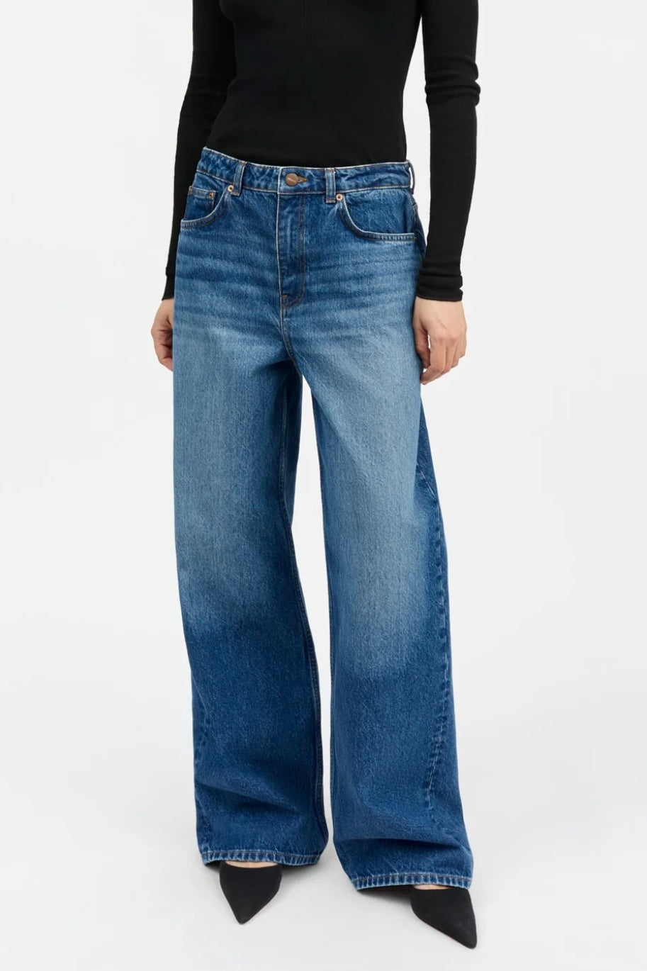 Skall Studio - Willow Wide Jeans vintage washed blue