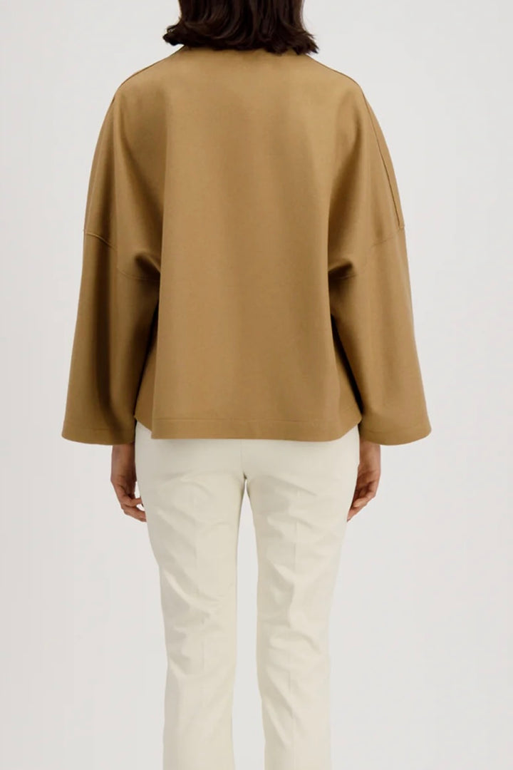 Harris Wharf - Women	collarless cape cashmere blend