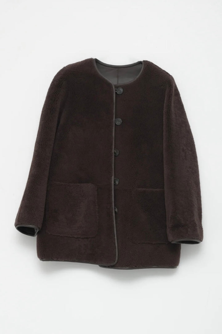 Af Agger - Shearling Coat Brown