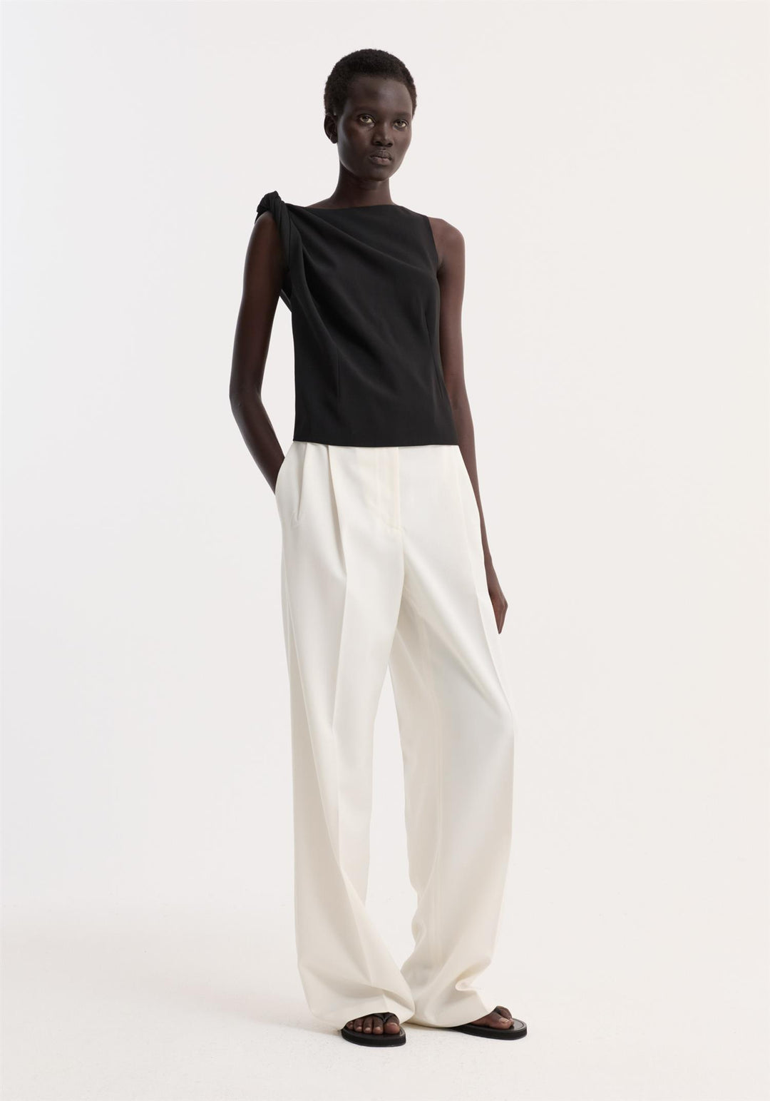 Róhe - Draped Linen Silk Top