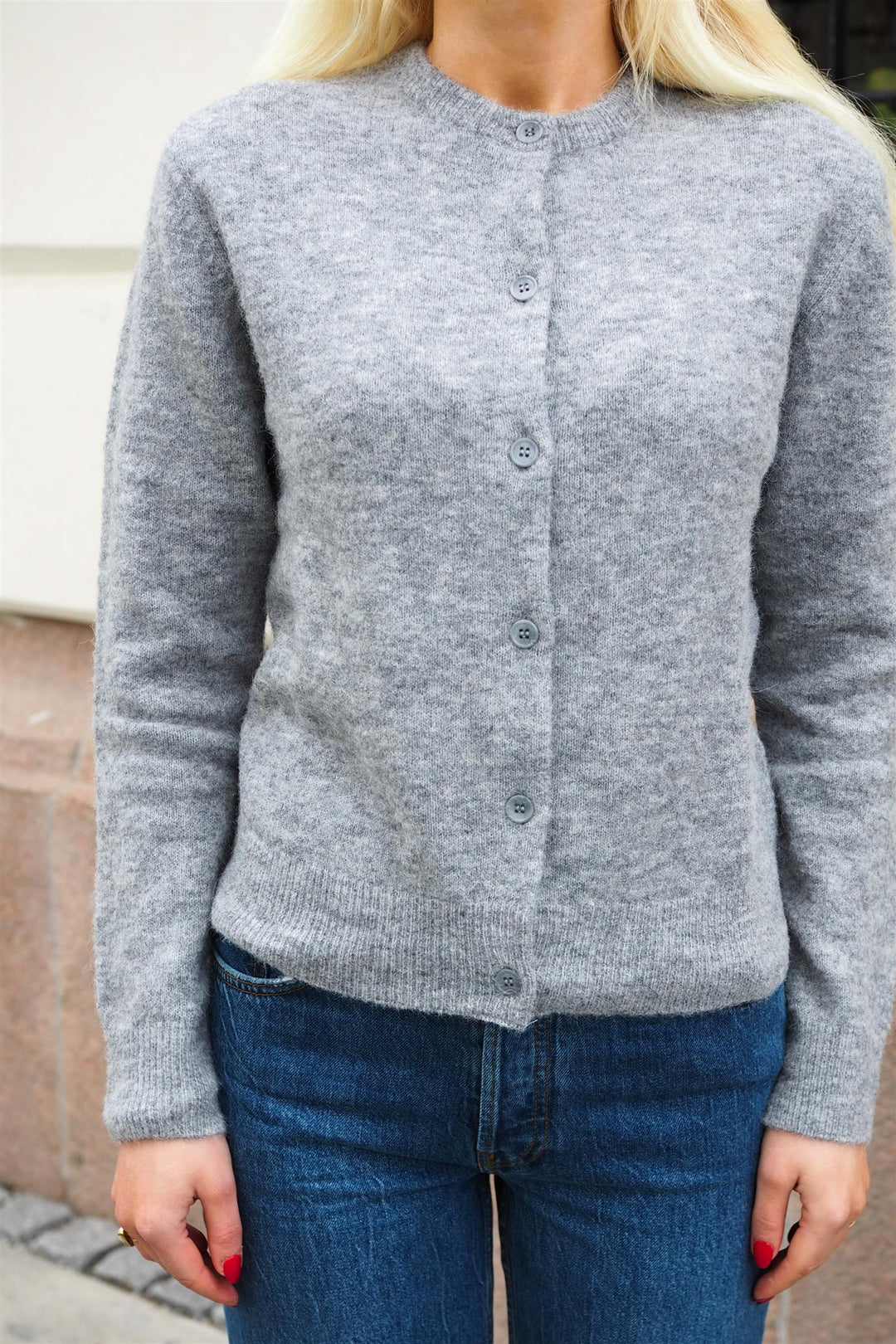 Samsøe Samsøe - Nor Short Cardigan Grey Mel