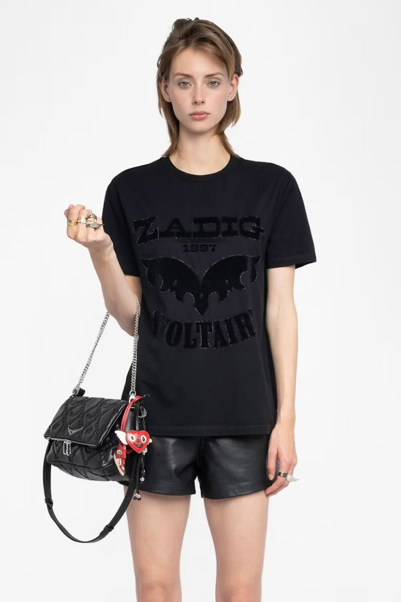 Zadig & Voltaire - Edwin HC Voltaire Flock Strass