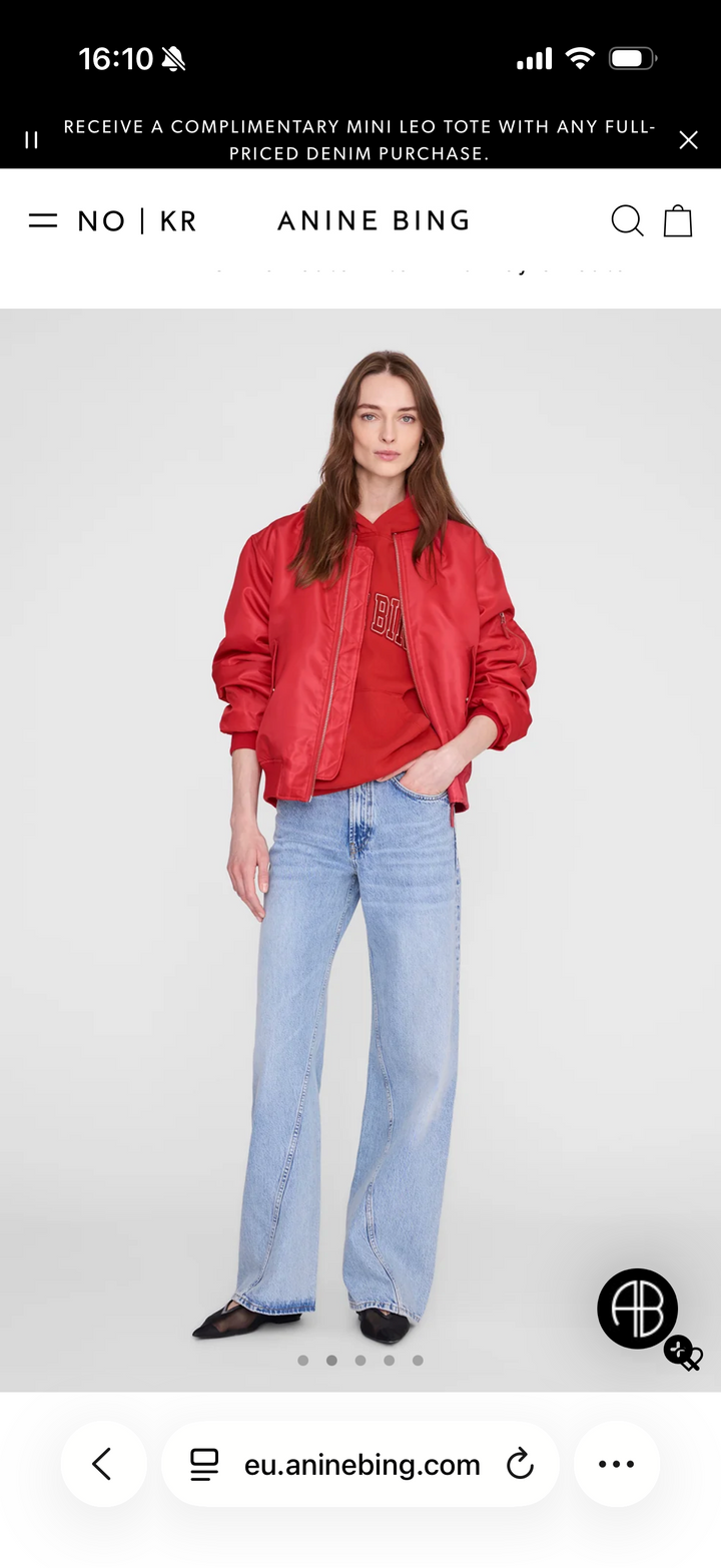 Anine Bing - Harvey Sweatshirt tango red