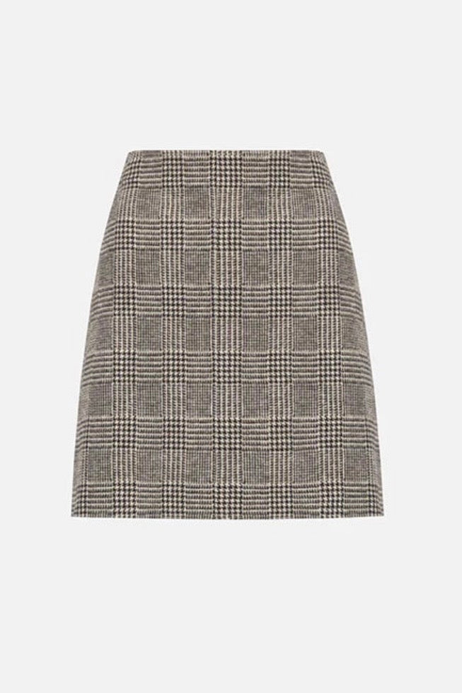 Harris Wharf - Women mini skirt patterned moleskine