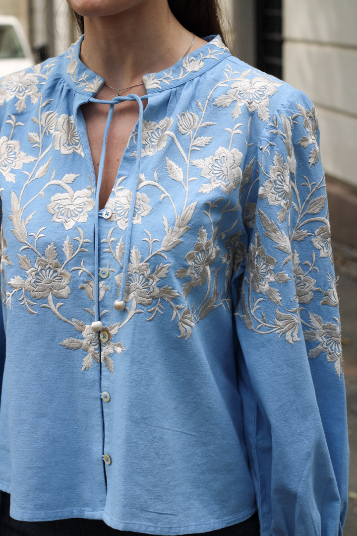 Sea NY - Alina Lace l/slv shirt