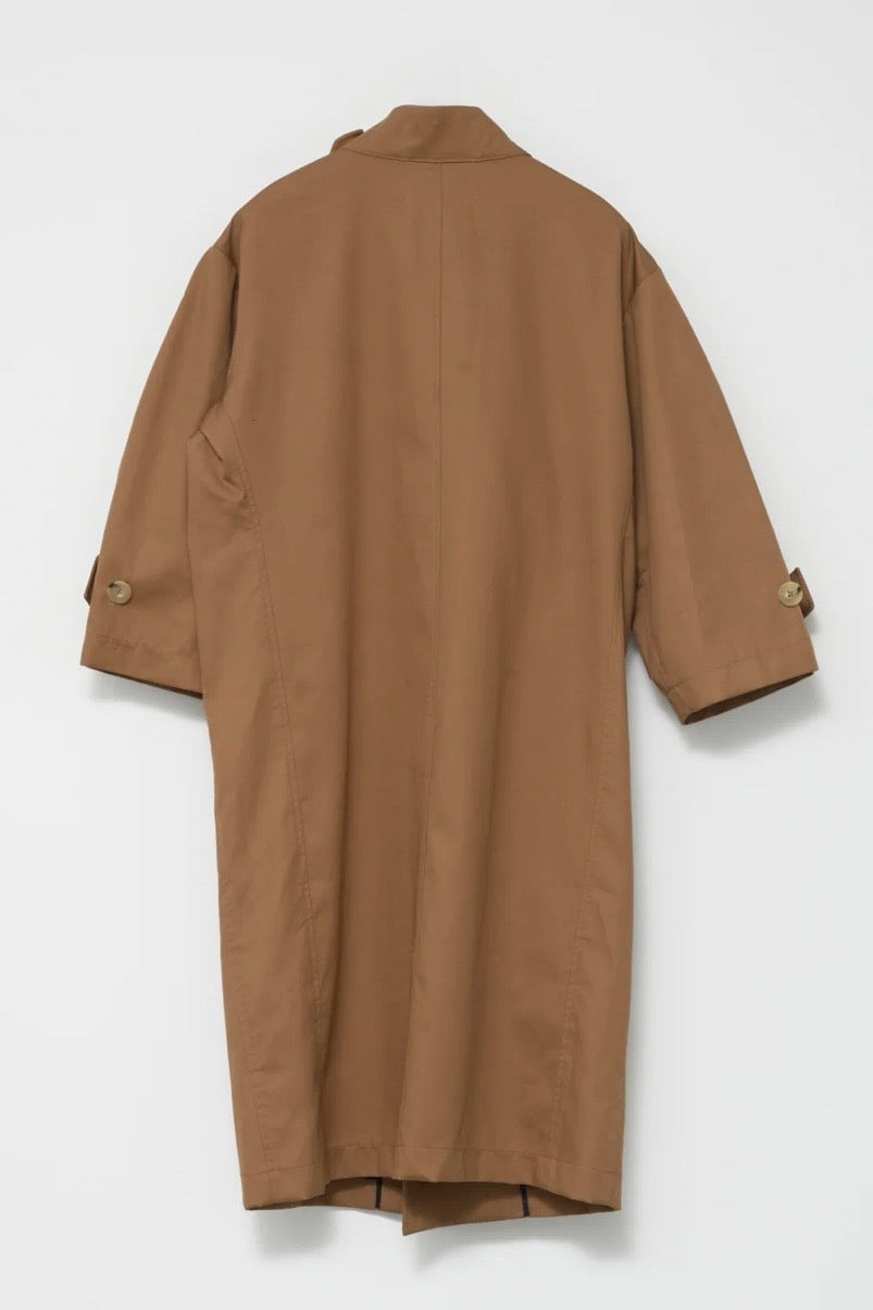 Af Agger - Water Resistant Trench Coat - Tobacco