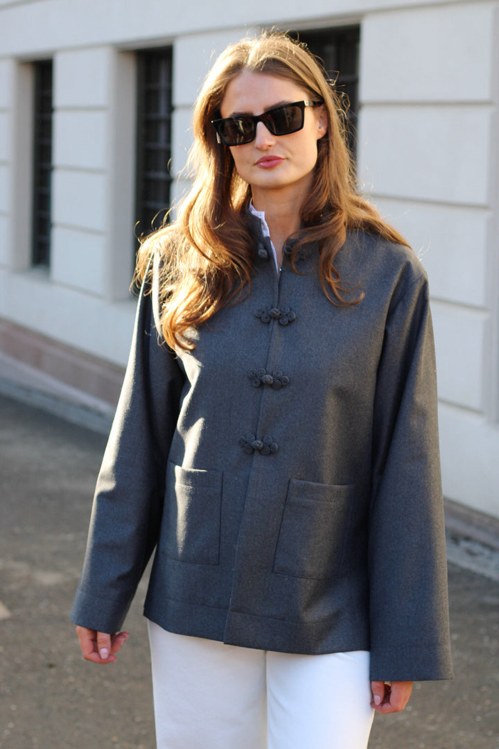 Róhe - Mandarin Wool Jacket