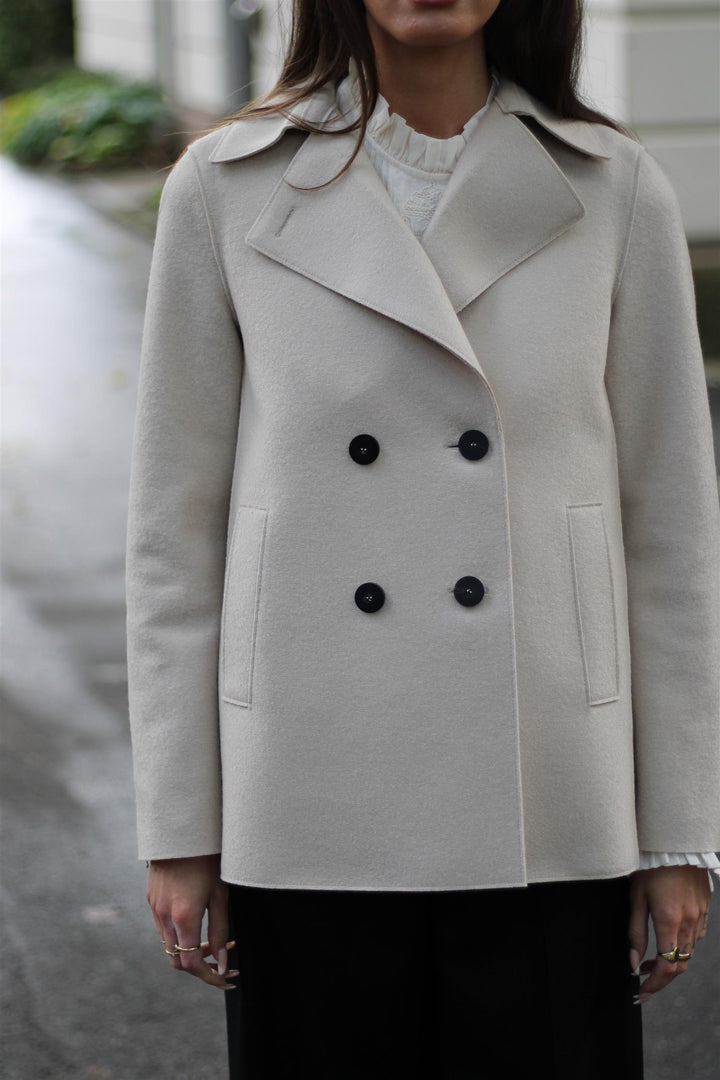Harris Wharf London - Peacoat pressed wool