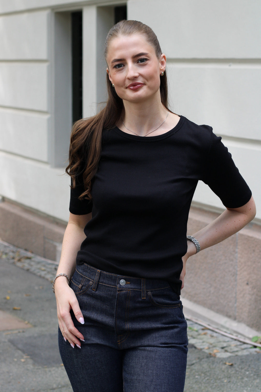 Dagmar - Fitted Rib T-shirt
