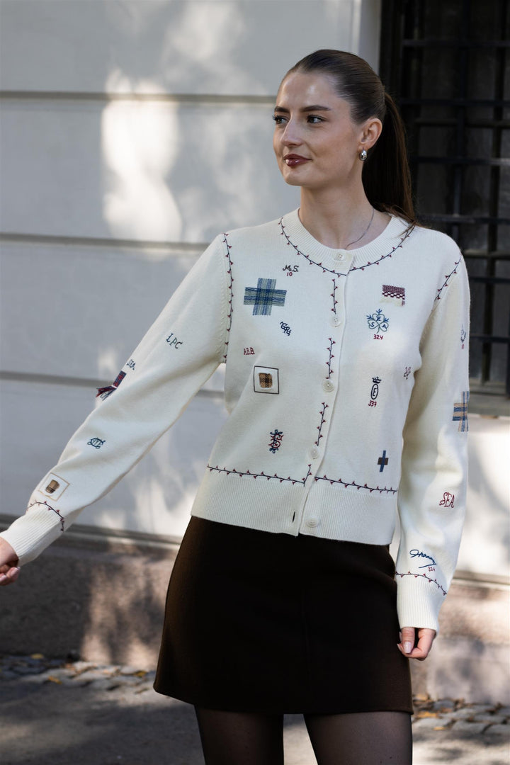 Sea NY - Claira Emb Knit Cardigan