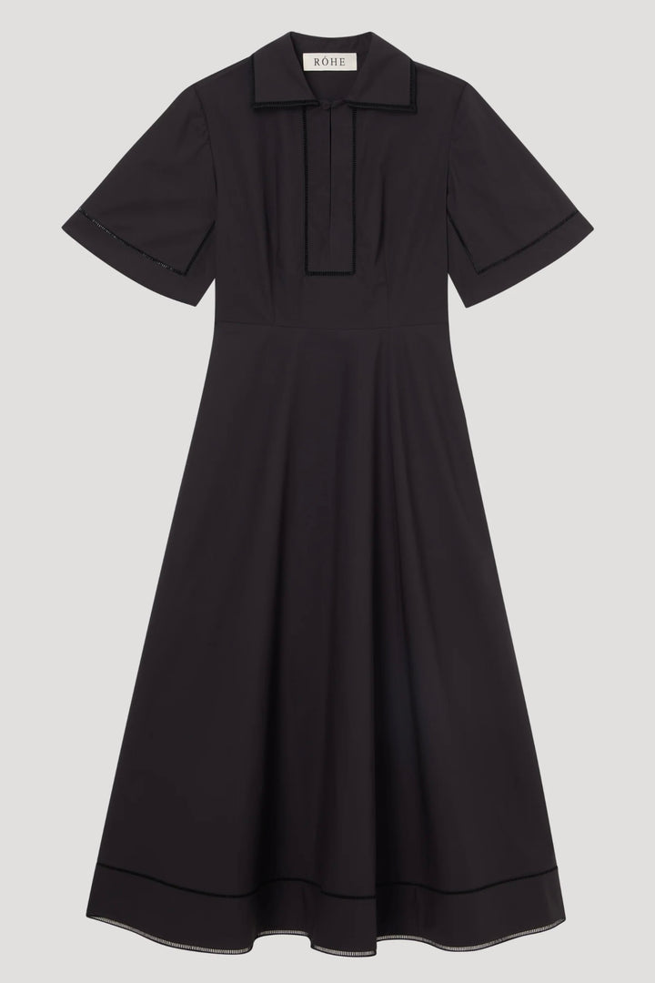 Róhe - Ladder embroidered poplin dress
