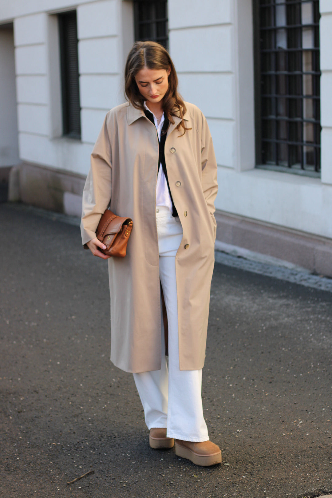 Harris Wharf  - Women balmacaan light technic