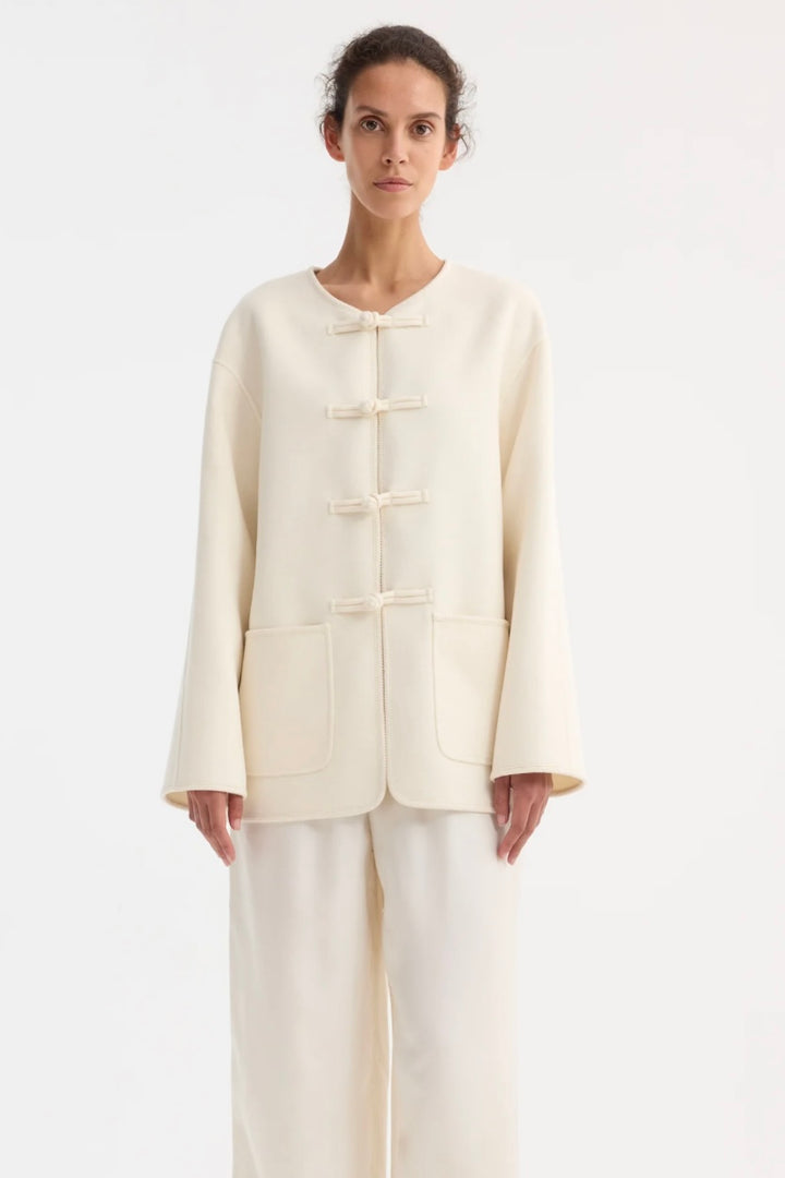 Róhe - Mandarin Double-faced Wool Jacket