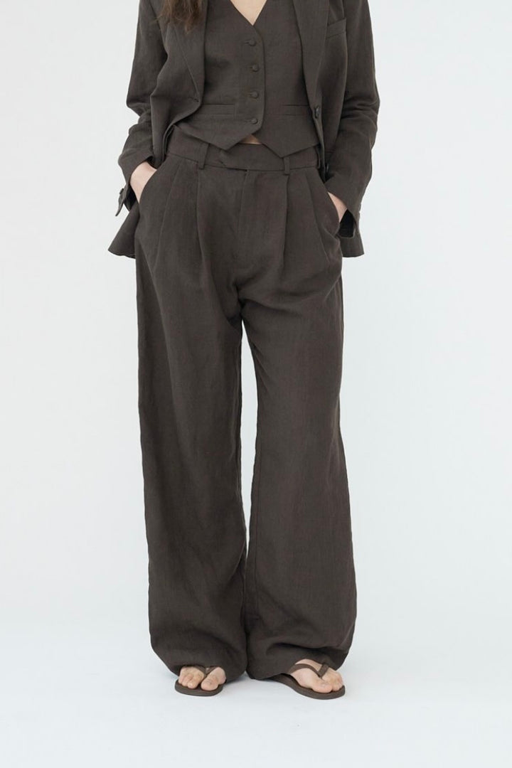 Af Agger - Linen Wide Box Pants
