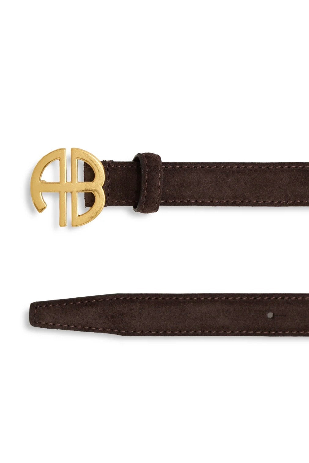Anine Bing - New Monogram Belt suede