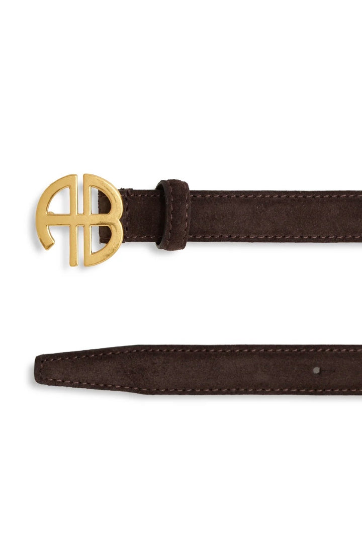Anine Bing - New Monogram Belt suede