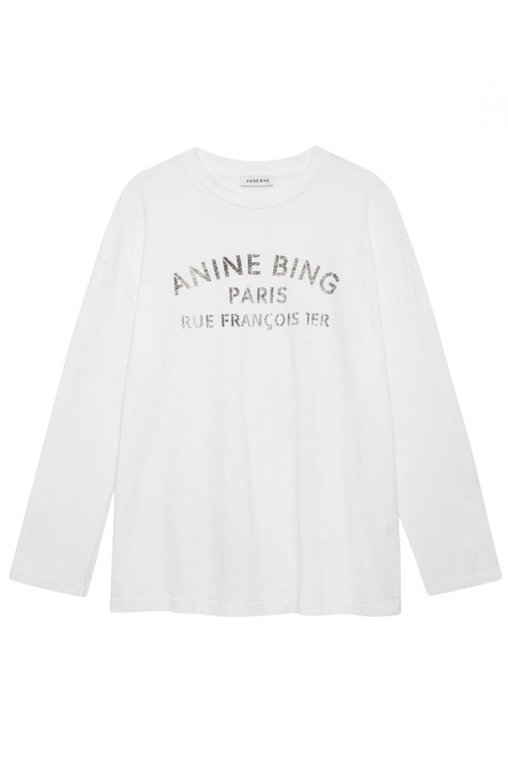 Anine Bing - Ivan long sleeve New York stencil