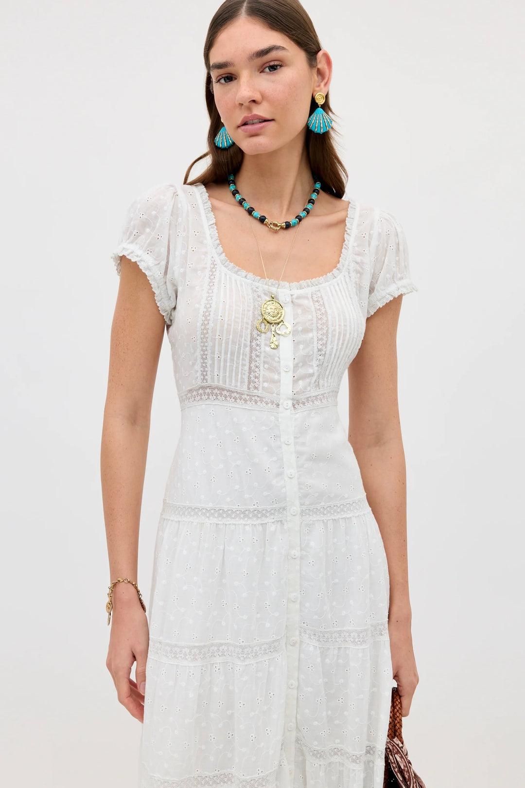 Rixo - Jaclyn Dress Ivory