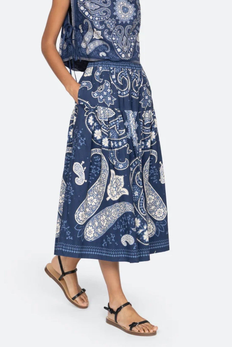 Sea NY - Emelina Print Midi Skirt