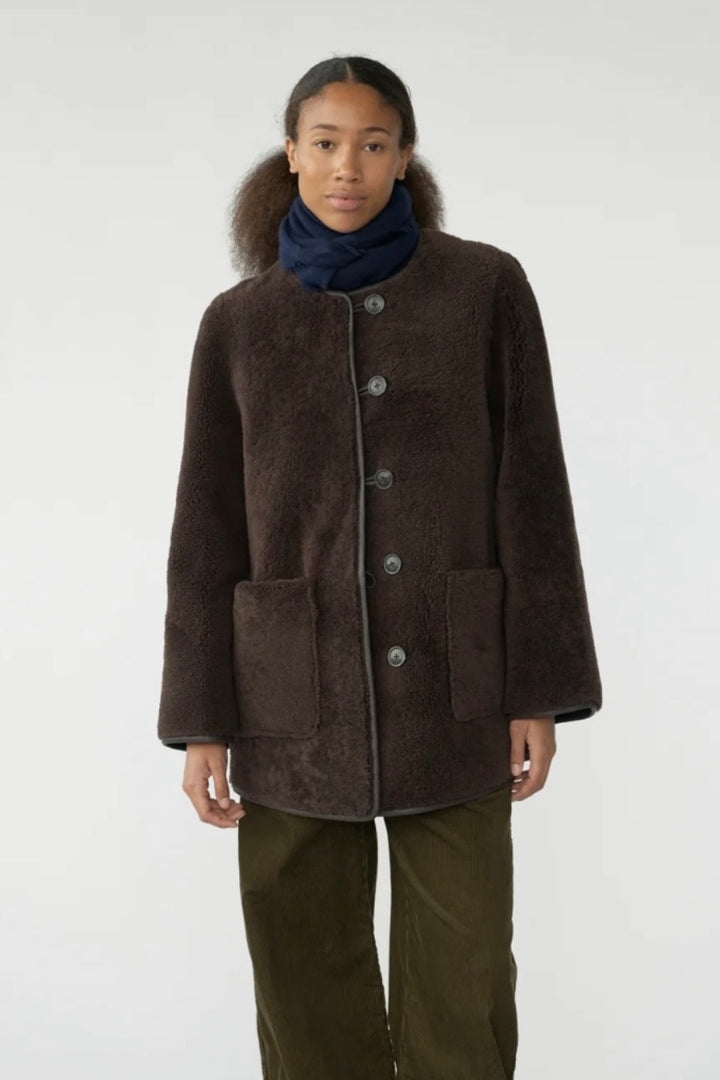 Af Agger - Shearling Coat Brown