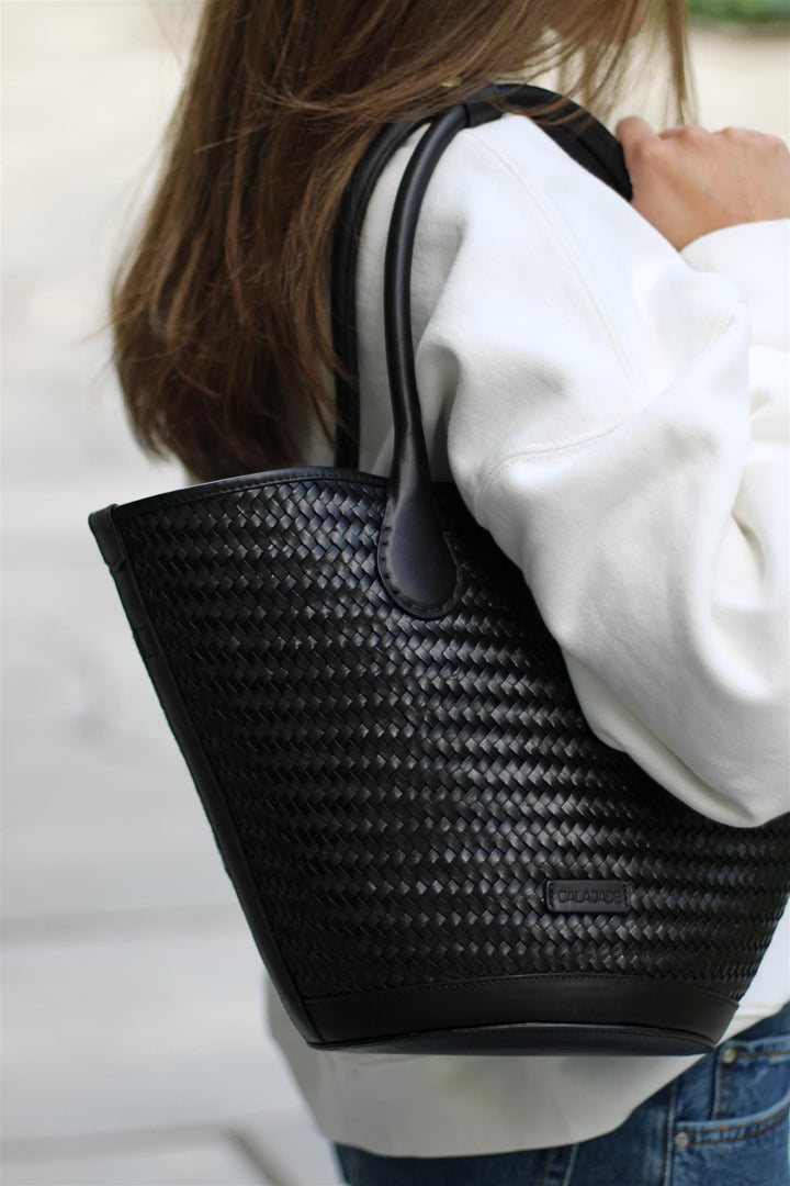 Cala Jade - Sandhi Black Twill Tote Bag