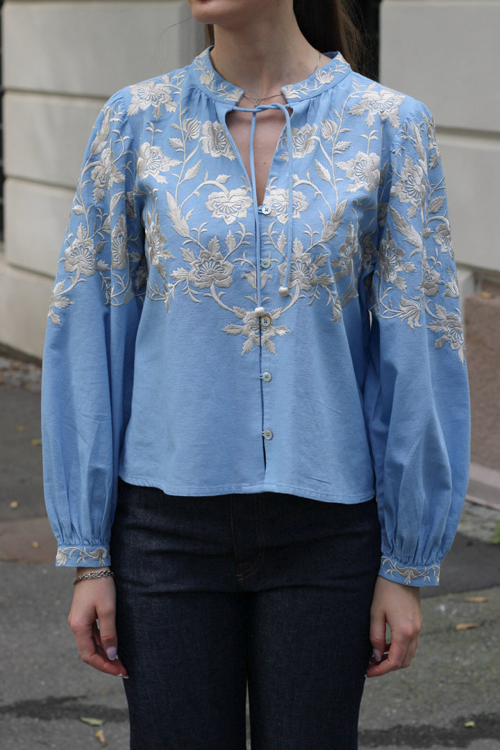 Sea NY - Alina Lace l/slv shirt