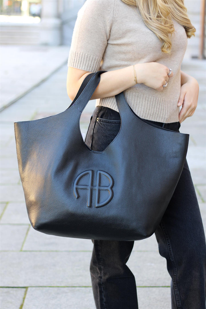 Anine Bing - Lili Tote Black Pebbled