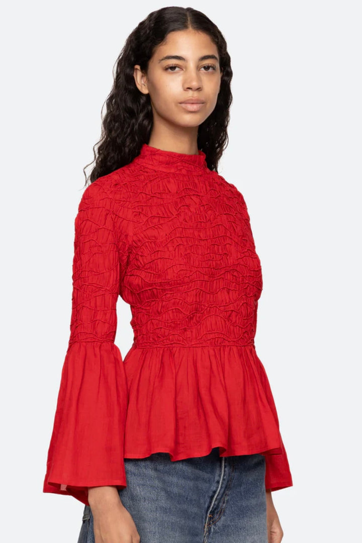 Sea NY - Imogen Solid l/slv Top