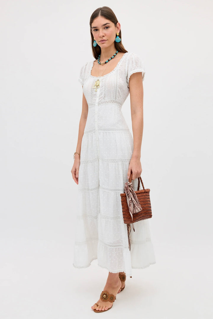 Rixo - Jaclyn Dress Ivory