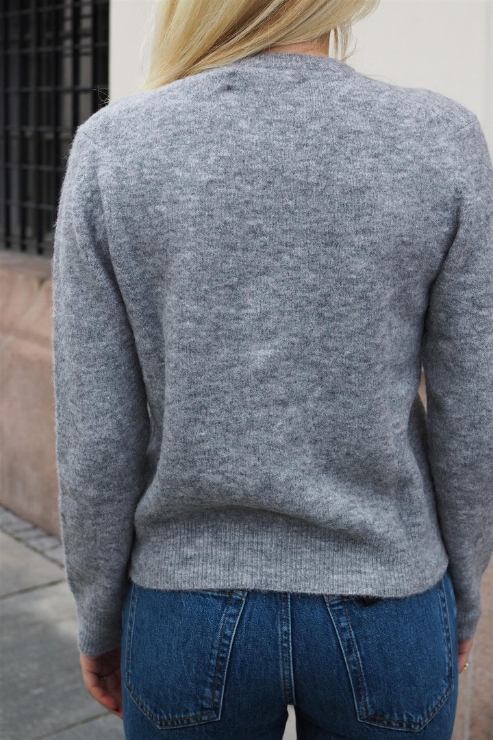 Samsøe Samsøe - Nor Short Cardigan Grey Mel