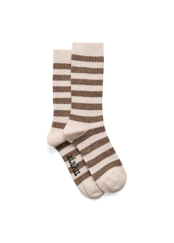 Aiayu - Striped Cashmere Sock