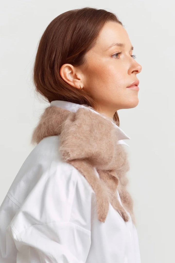 Ermer - Chamonix Scarf Brushed Cashmere Mushroom