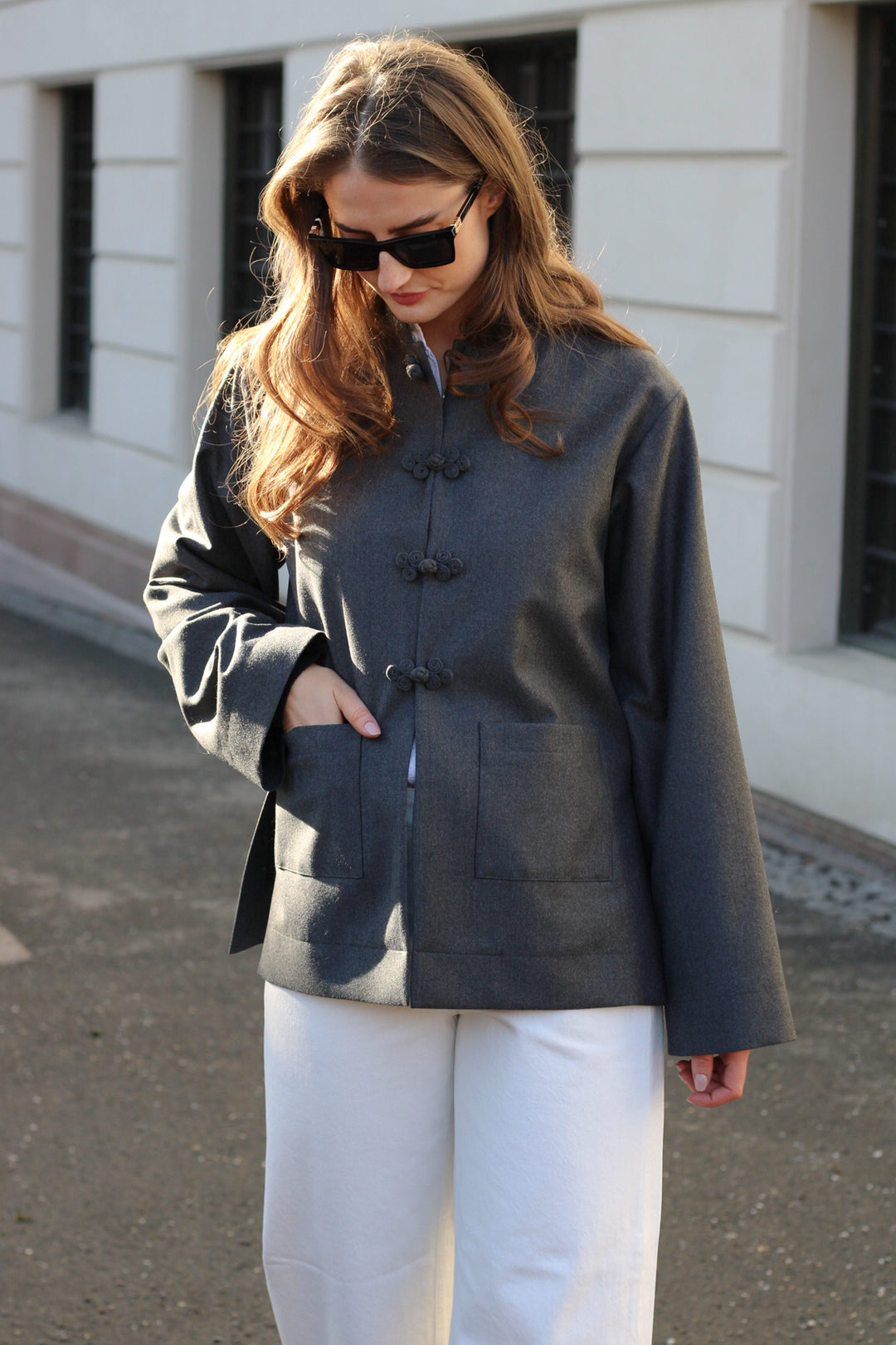 Róhe - Mandarin Wool Jacket