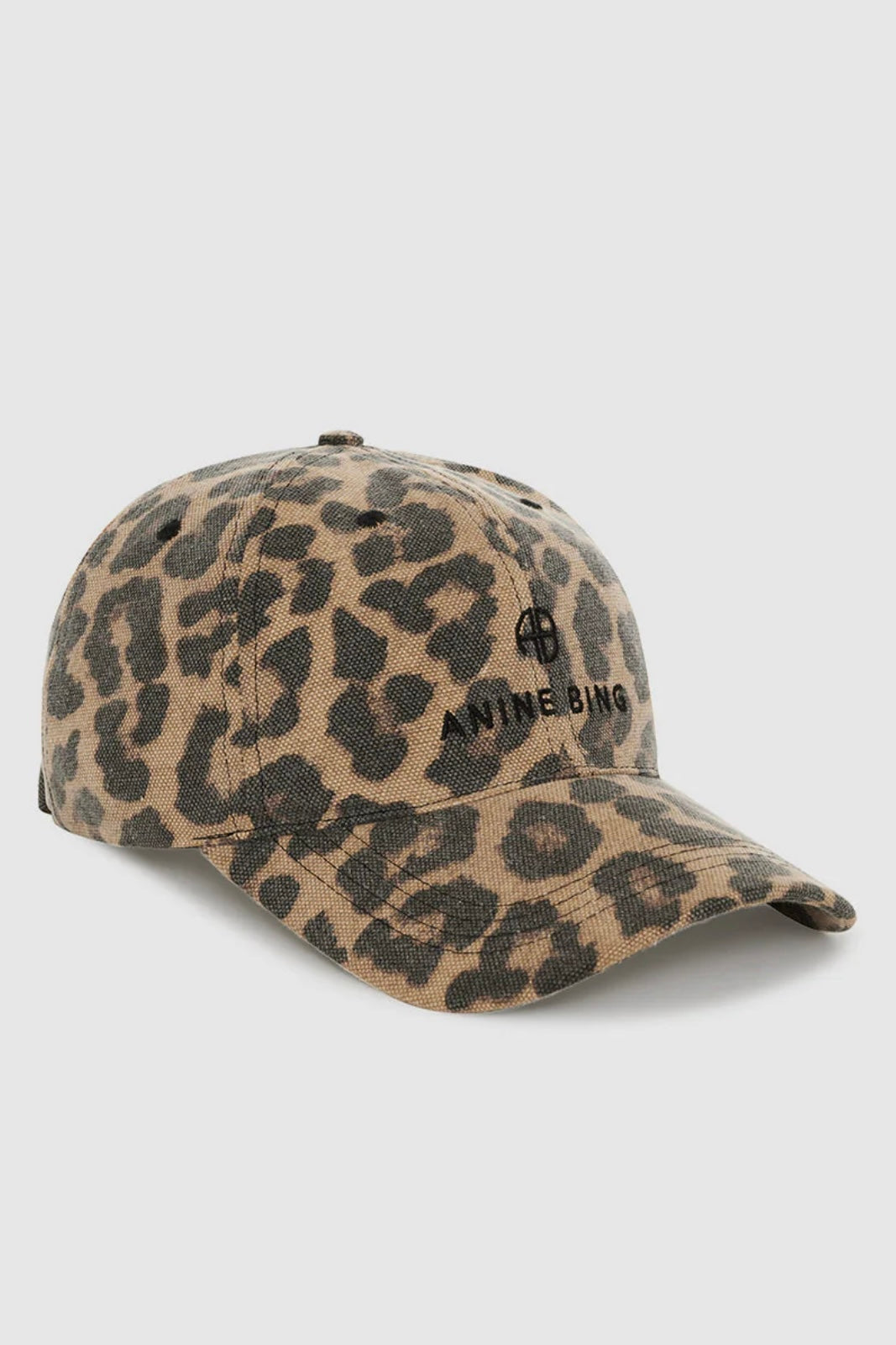 Anine Bing - Jeremy Baseball Cap black and brown leopard