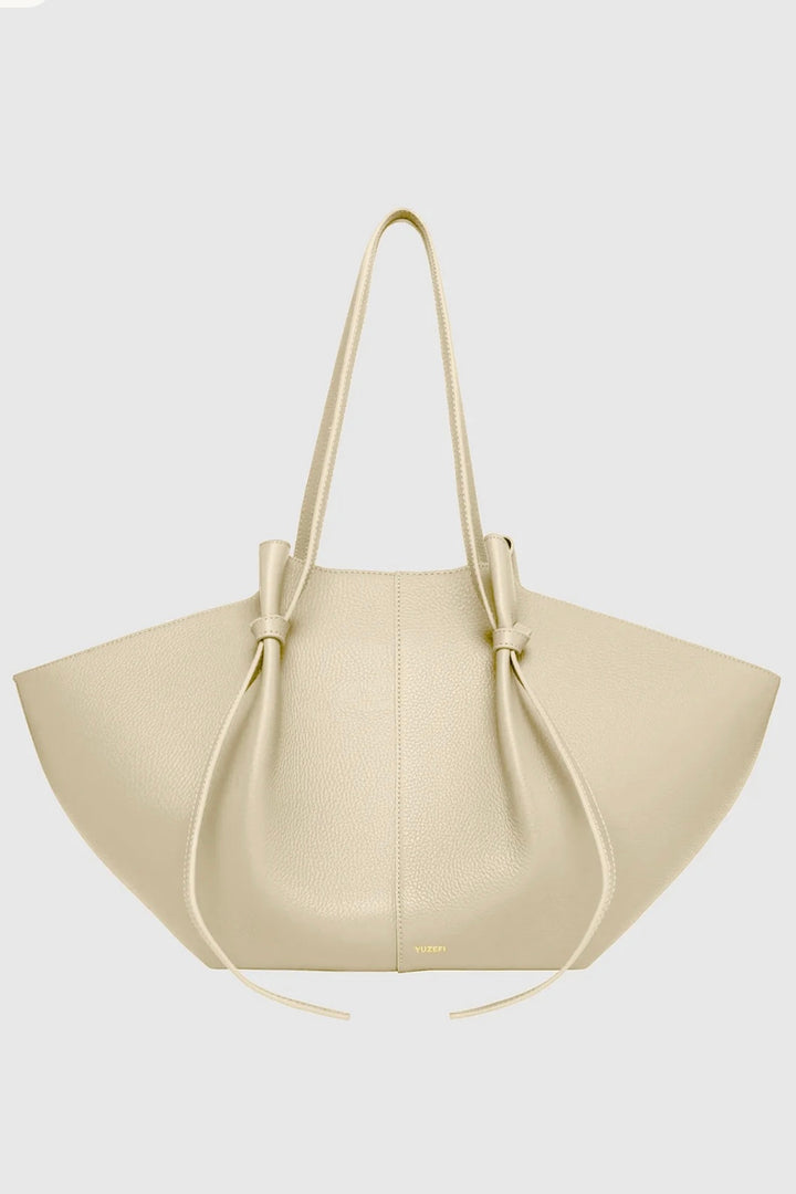 Yuzefi - Large Mochi Angora Pebble Grained Leather