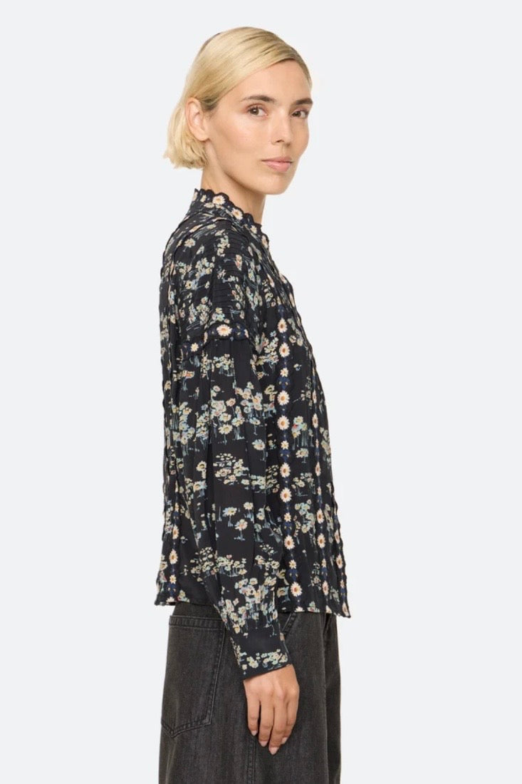 Sea NY - Mona print l/slv top