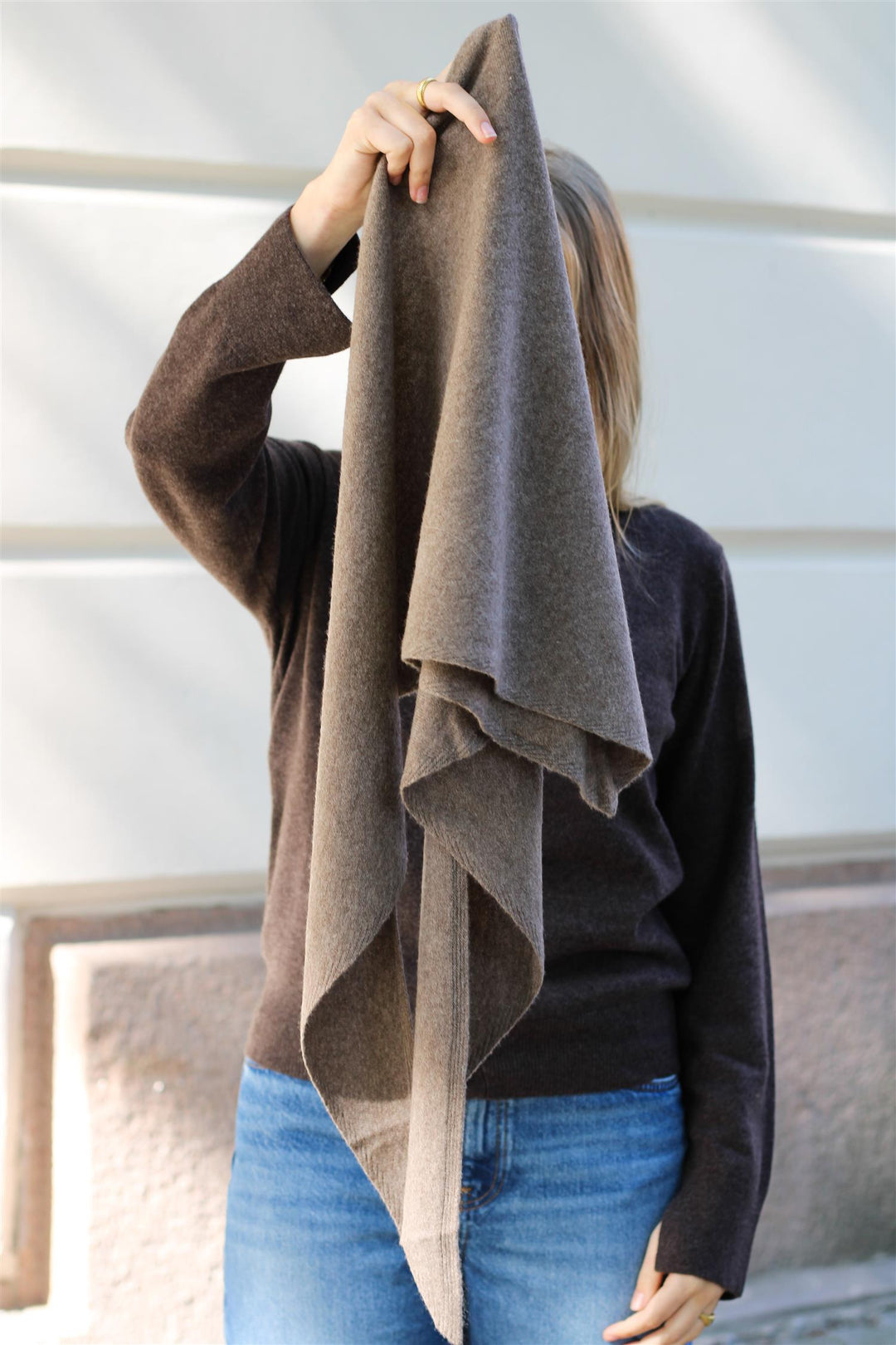 Christian Aks - Mira Wool Cash Scarf  Cappuchino