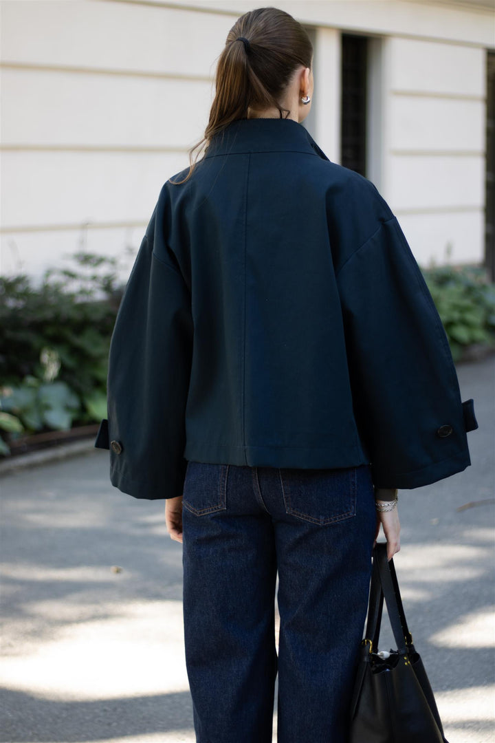 Af Agger - Water Resistant Trench Jacket - Navy
