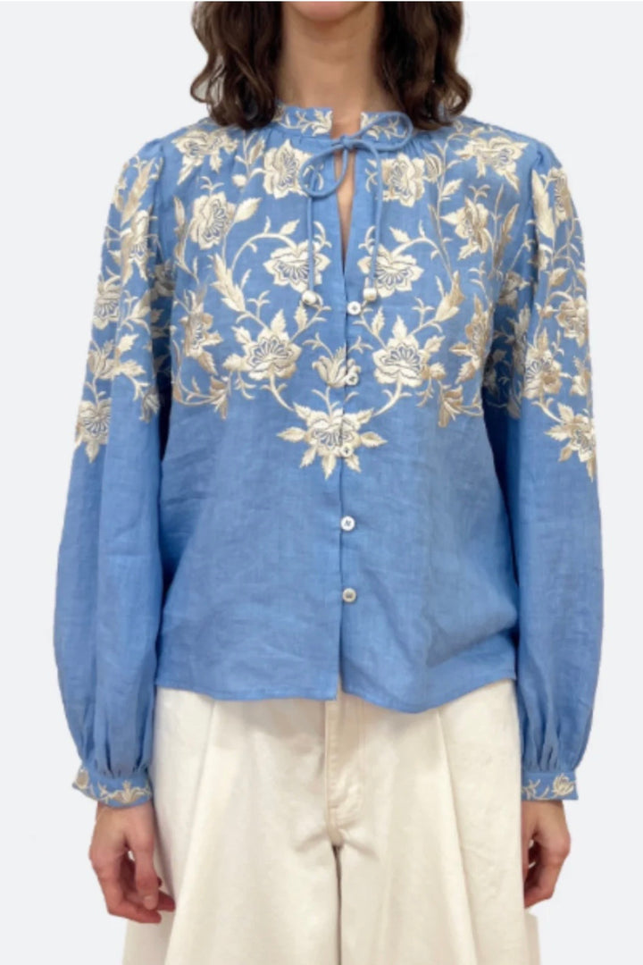 Sea NY - Alina Lace l/slv shirt