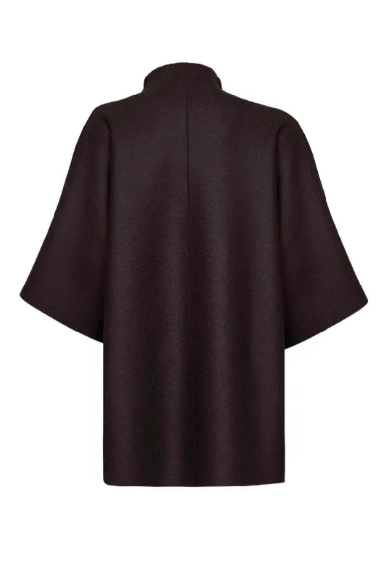 Harris Wharf - Women kimono mantle pressed wool