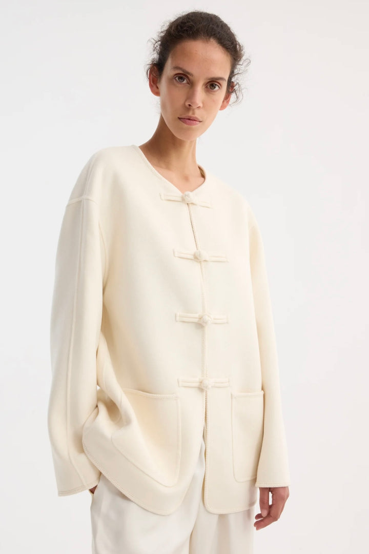 Róhe - Mandarin Double-faced Wool Jacket