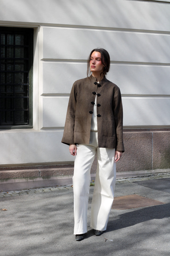 Róhe - Mandarin Linen Jacket