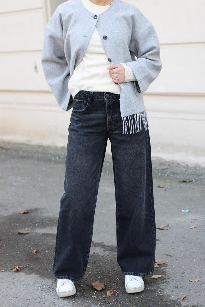 Anine Bing - Manon Jean Dark Stone Grey