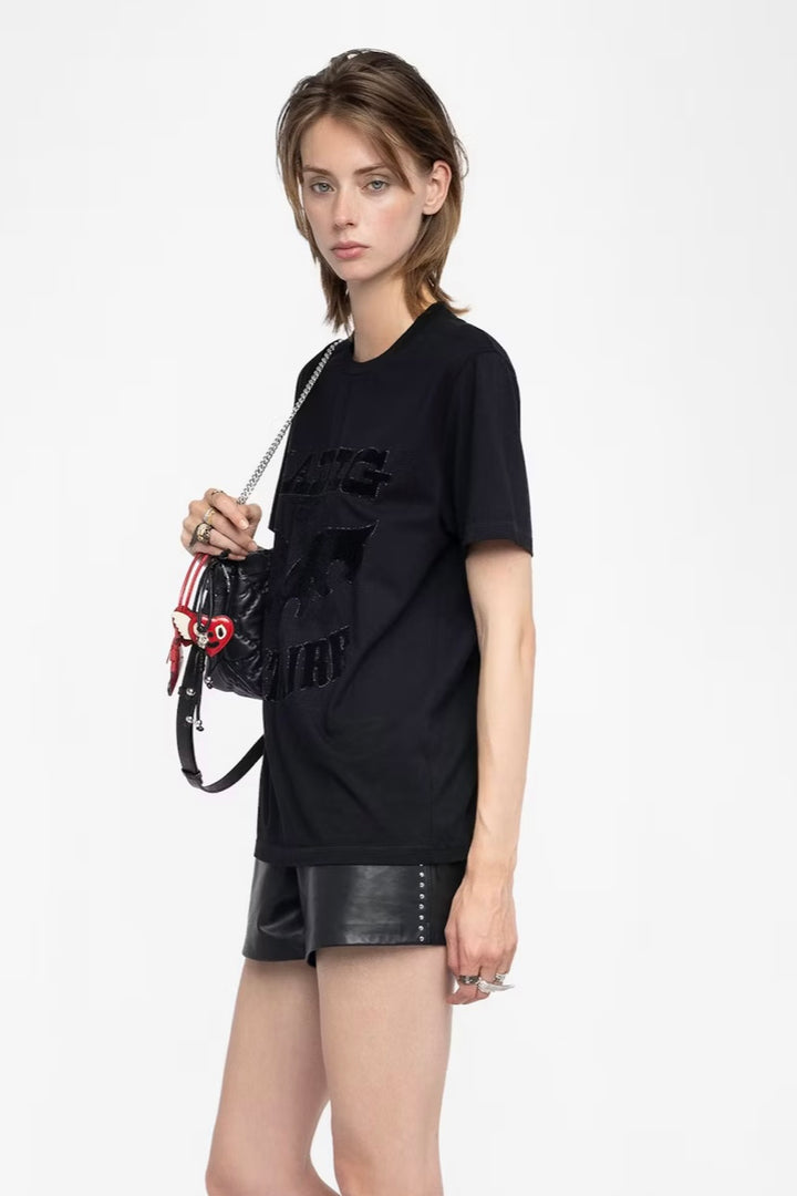 Zadig & Voltaire - Edwin HC Voltaire Flock Strass